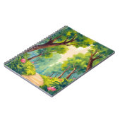 Lush Wood Stroll | Green Nature Watercolor Notizblock (Linke Seite)