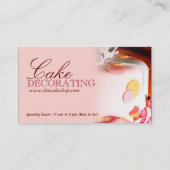 Lushcious Cake Business Cards Visitenkarte (Rückseite)