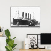 Lusitania 1906 Vintages Foto Poster (Heimbüro)