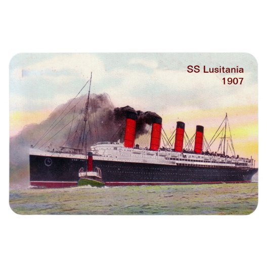 Lusitania 1907 magnet (Horizontal)