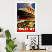 Lusitania Abfahrt Poster (Heimbüro)