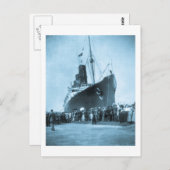 Lusitania Ankunft in New York Vintag Postkarte (Vorne/Hinten)