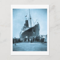 Lusitania Ankunft in New York Vintag