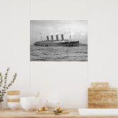 Lusitania Departs New York Poster (Küche)