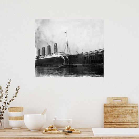 Lusitania Docking Poster (Küche)