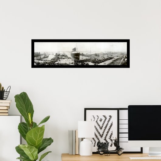 Lusitania End Voyage Foto 1907 Poster (Heimbüro)