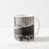 Lusitania kommt New York City 1907 an Kaffeetasse (VorderseiteRechts)
