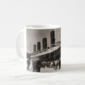 Lusitania kommt New York City 1907 an Kaffeetasse (Vorderseite Links)