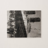 Lusitania kommt New York City 1907 an Puzzle (Horizontal)