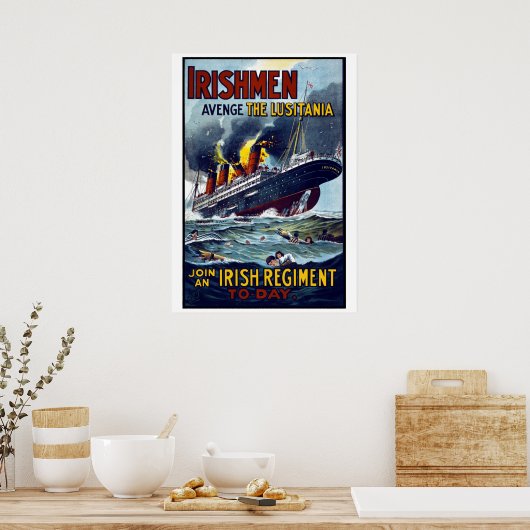 Lusitania Ship Poster (Küche)