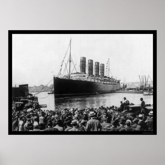 Lusitania Spectators 1907 Poster (Vorne)