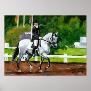 Lusitano Horse Portrait Poster
