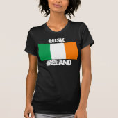 Lusk, Irland mit irischer Flagge T-Shirt (Vorderseite)