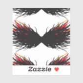 Lust Abstract 7 Deadly Sins Alcohol Ink Art Aufkleber (Blatt)