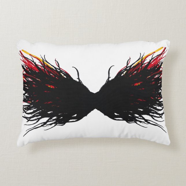 Lust Abstract 7 Deadly Sins Alcohol Ink Art Dekokissen (Vorderseite)