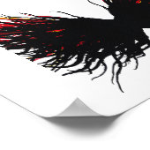 Lust Abstract 7 Deadly Sins Alcohol Ink Art Poster (Ecke)