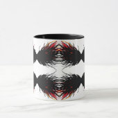 Lust Abstract 7 Deadly Sins Alcohol Ink Art Tasse (Zentrum)
