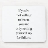 Lust auf das Erlernen der Maus Pad Mousepad (Vorne)