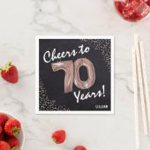 Lust auf die 70 Jahre! 70. Geburtstag Serviette (Beispiel)