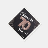 Lust auf die 70 Jahre! 70. Geburtstag Serviette (Ecke)