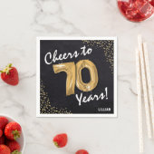 Lust auf die 70 Jahre! 70. Geburtstag Serviette (Beispiel)