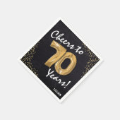 Lust auf die 70 Jahre! 70. Geburtstag Serviette (Ecke)