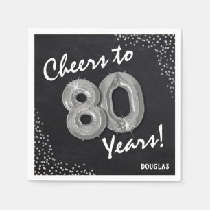 Lust auf die 80 Jahre! 80. Geburtstag Serviette