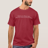 Lust auf einfachen dunklen T - Shirt (Vorderseite)