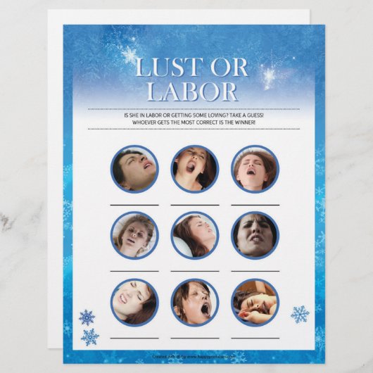 Lust oder Arbeit [schneeblau] Briefbogen (Vorne/Hinten)