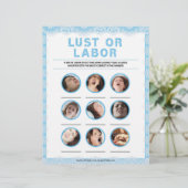 Lust oder Arbeit [Spitzen [blau] Briefbogen (Stehend Vorderseite)