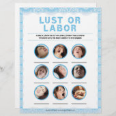 Lust oder Arbeit [Spitzen [blau] Briefbogen (Vorne/Hinten)