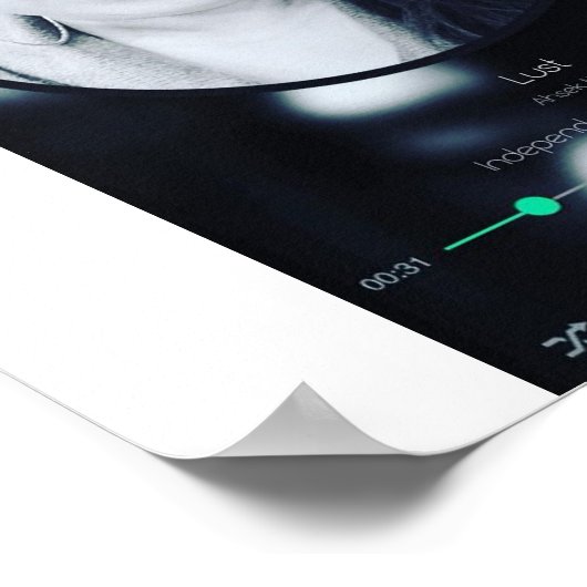 Lust Single Track Promo Poster (Ecke)