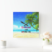 Lust und Liebe Quadratische Wanduhr (Zuhause)