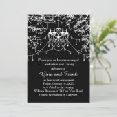 Lüster, Baumleuchten bei der Nachtaufnahme Einladung (Stehend Vorderseite)