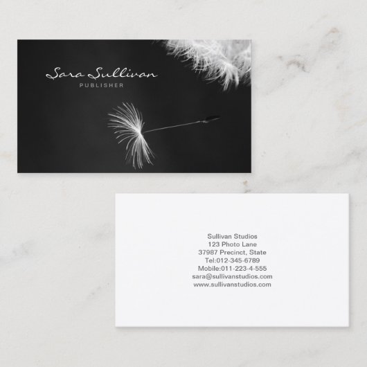 Lüster der Visitenkarte für Herausgeber schließen (Vorne/Hinten)