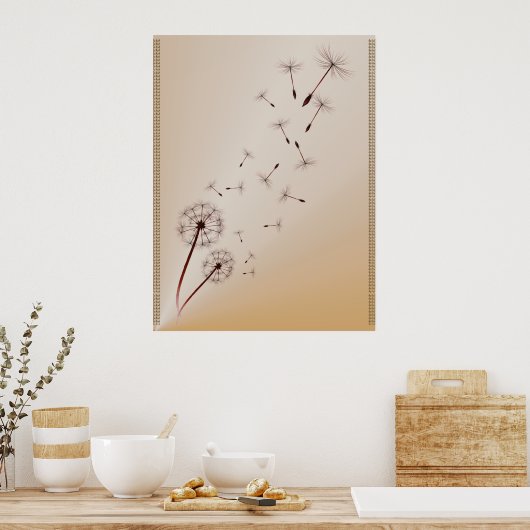 Lüster drucken poster (Küche)