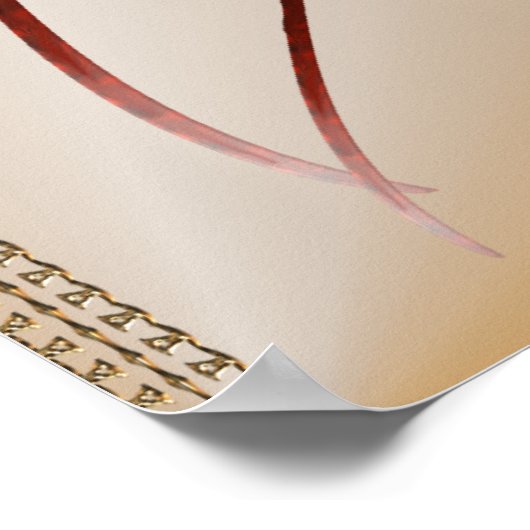 Lüster drucken poster (Ecke)