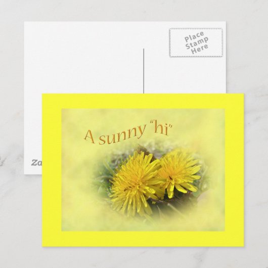 Lüster - Ein sonniger Hi Postkarte (Vorne/Hinten)