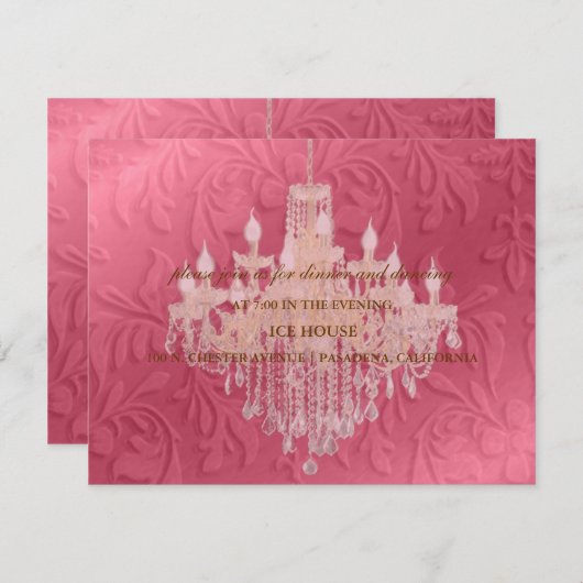 Lüster, Empfang Begleitkarte (Vorne/Hinten)