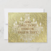 Lüster, Empfang-Karten Einladung (Rückseite)