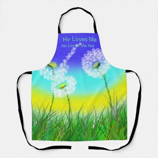 Lüster Er Liebe mich nicht, Volldrucke Schürze (Vorderseite)