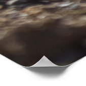 Lüster im edlen Holzkunstdruck Poster (Ecke)