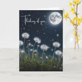 Lüster im Mondlicht denken Sie an Sie Karte (Gelbe Blume)