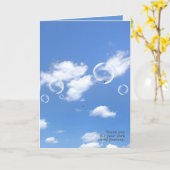 Lüster in Blasen danke Ihnen Karte (Gelbe Blume)