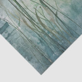 Lüster in einer Dekoration aus blauem Haze Seidenpapier (Detail)