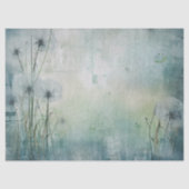 Lüster in einer Dekoration aus blauem Haze Seidenpapier (Vorderseite)