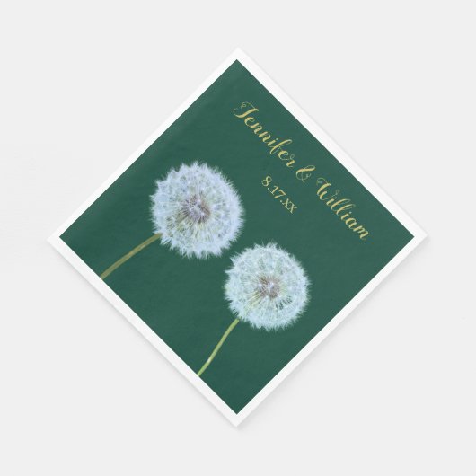 Lüster, Leuchter, grüne Personalisierte Uhren Serviette (Ecke)