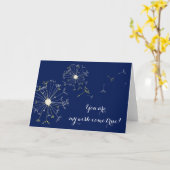 Lüster, mein Wunsch wird wahr! Karte (Gelbe Blume)