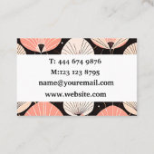 Lüster - Mitte des Jahrhunderts - Modernes Retro-D Visitenkarte (Rückseite)