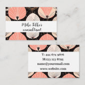 Lüster - Mitte des Jahrhunderts - Modernes Retro-D Visitenkarte (Vorne/Hinten)